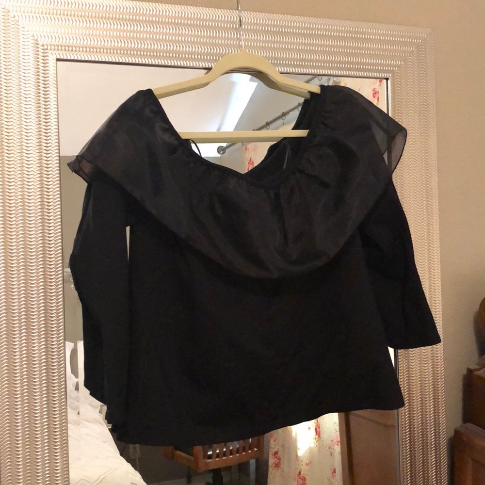 Bulk off the shoulder j crew shirt